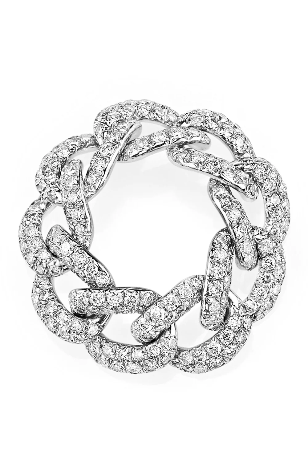 Diamond Pave Essential Link Ring
