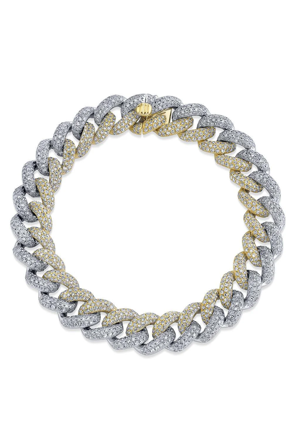 Diamond Two Tone Essential Link Bracelet