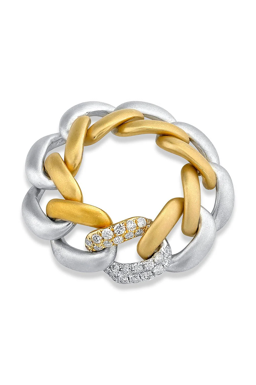 Essential Two-Tone Link Ring