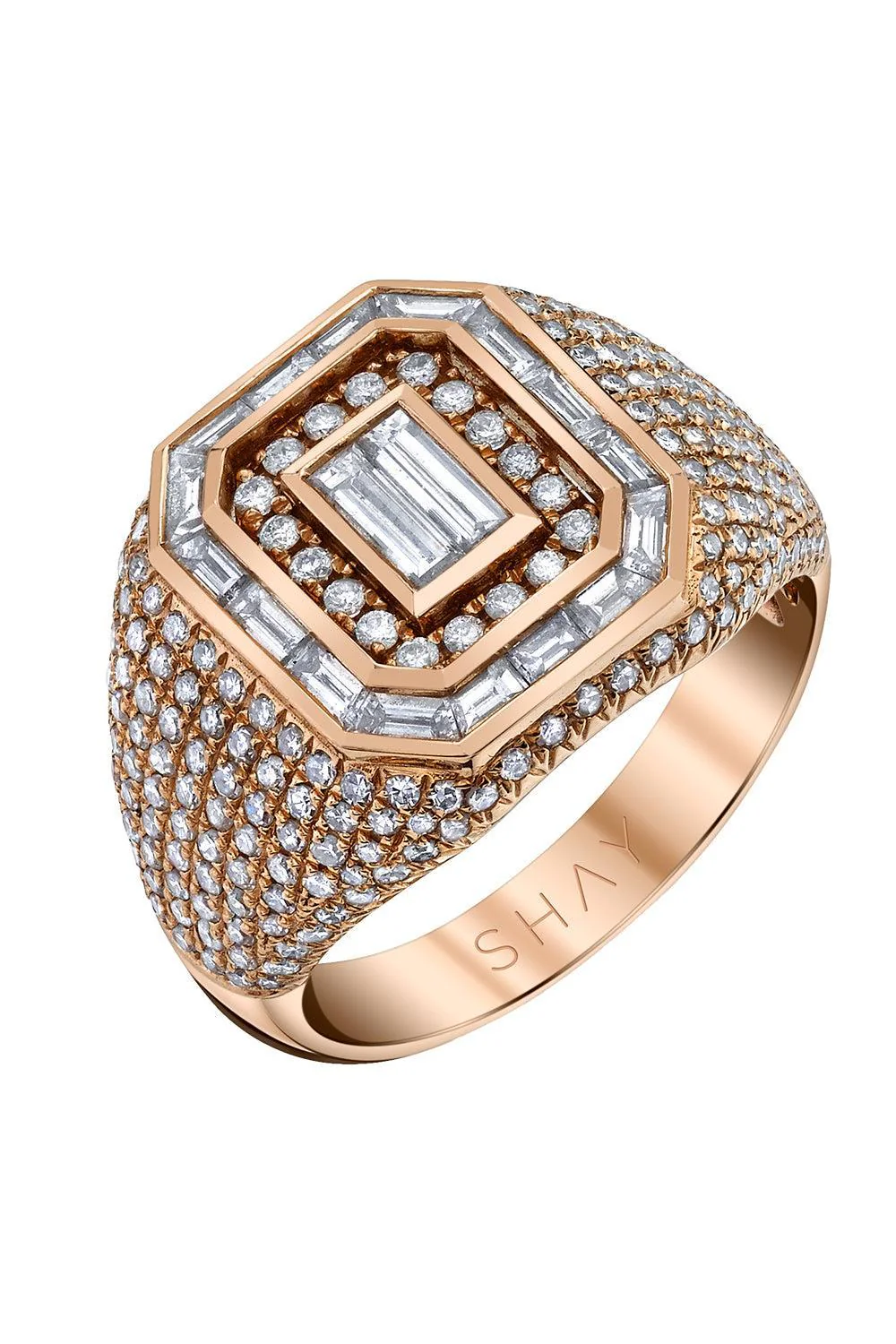 Mixed Diamond Champion Pinky Ring