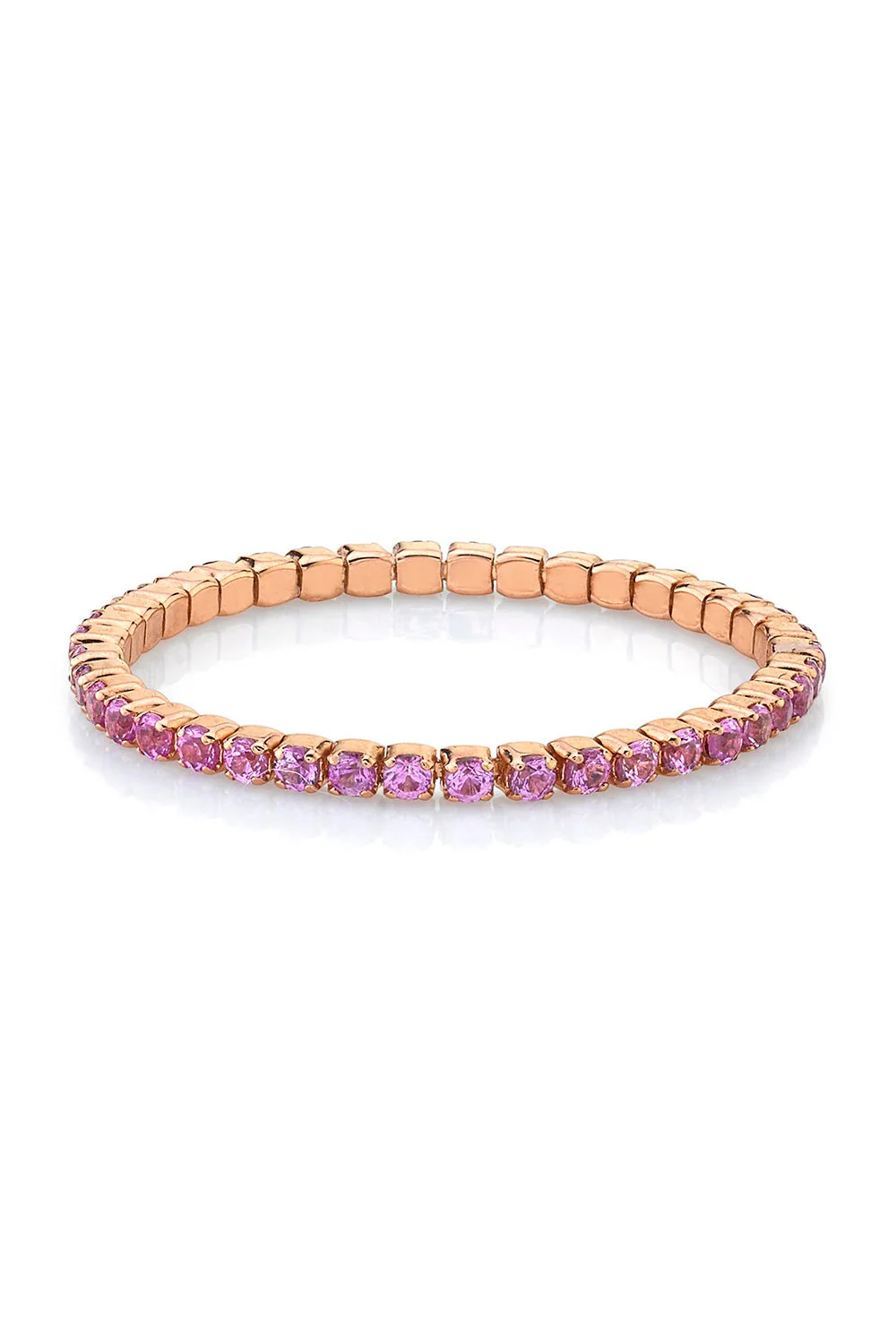 PINK SAPPHIRE SINGLE THREAD RING