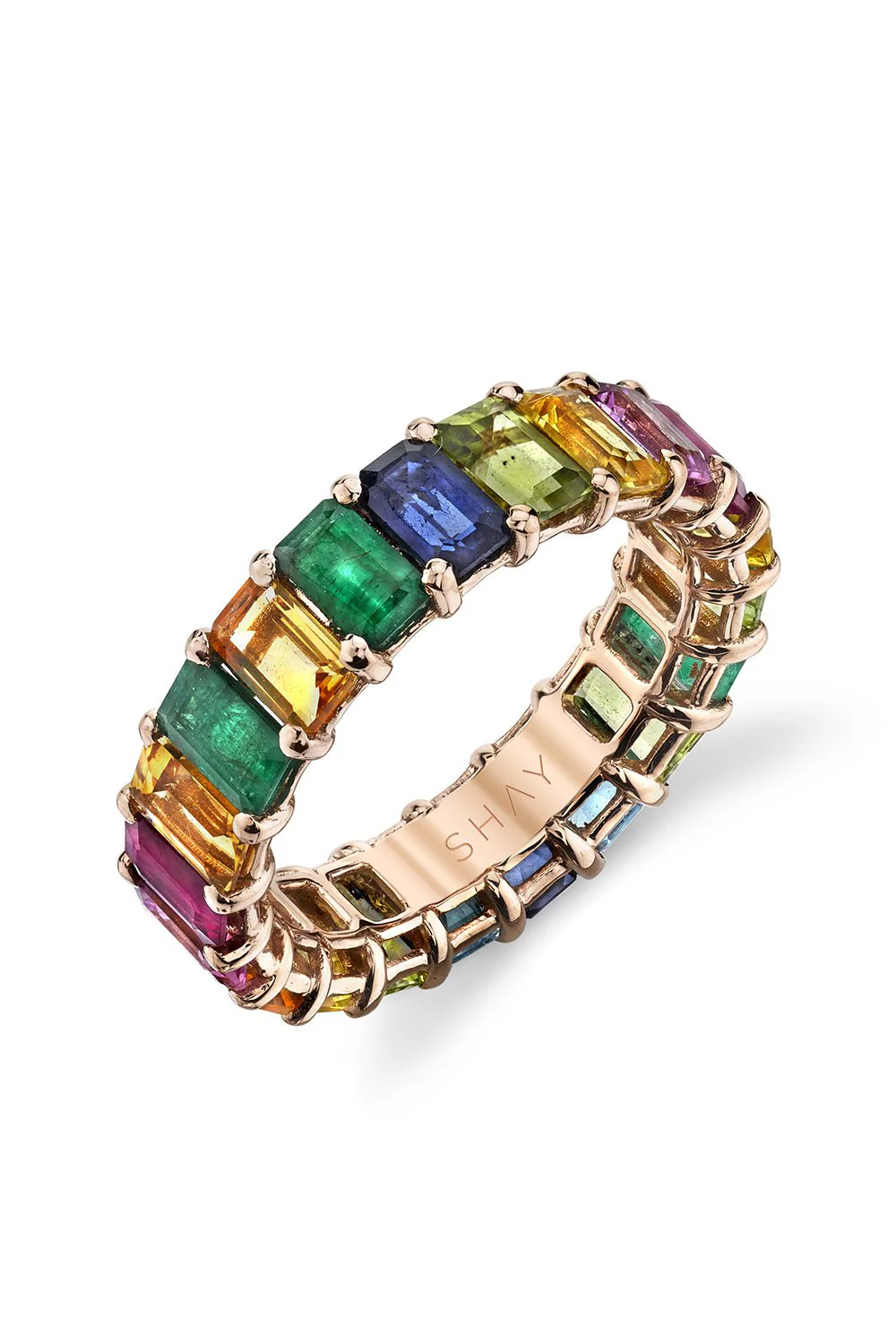Rainbow Eternity Band Ring