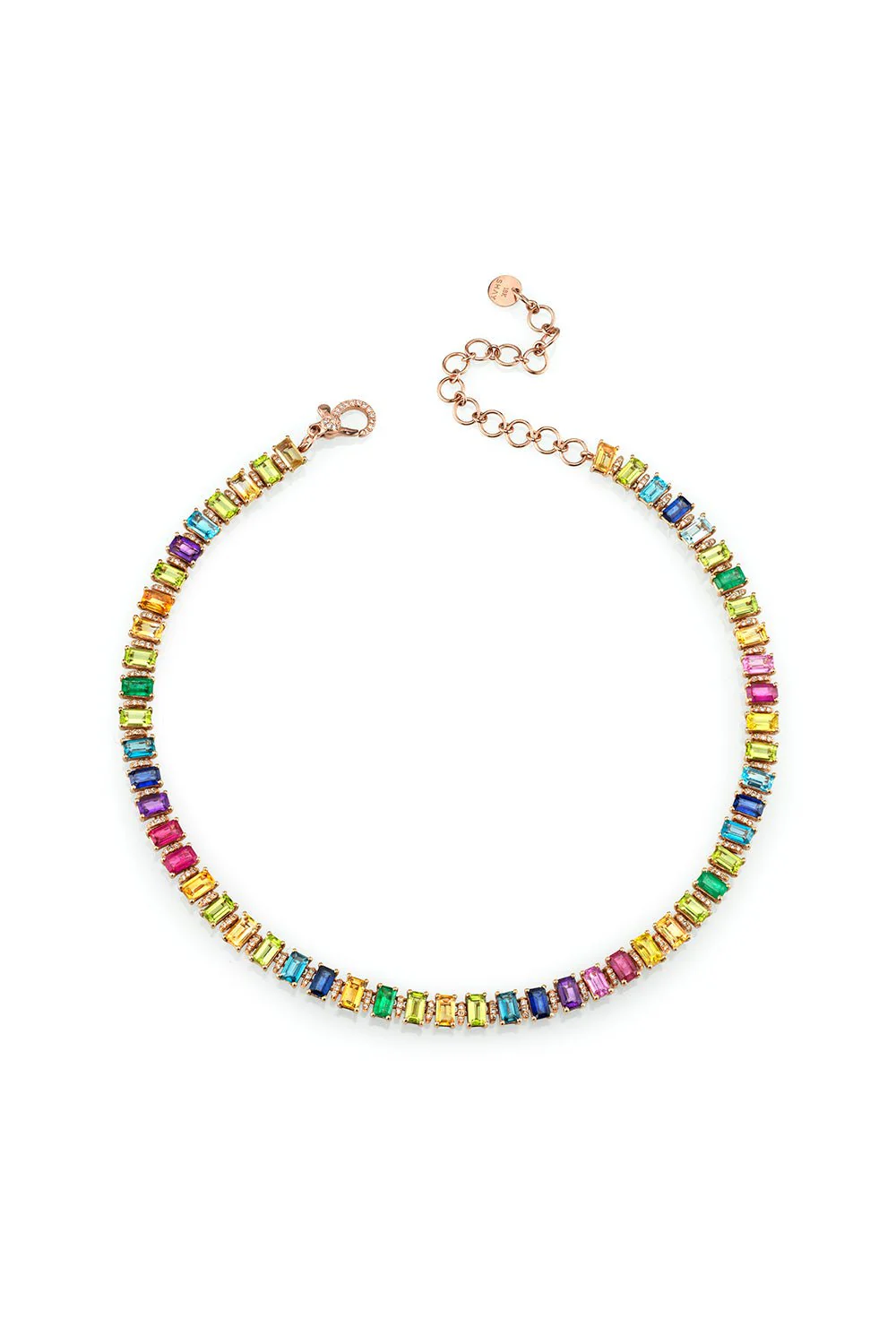 Rainbow Eternity Necklace