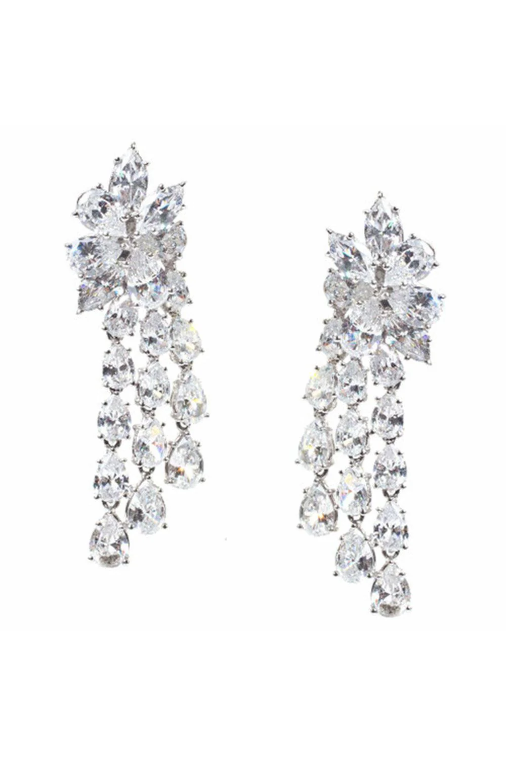 Shooting Star Cluster Drop Earrings