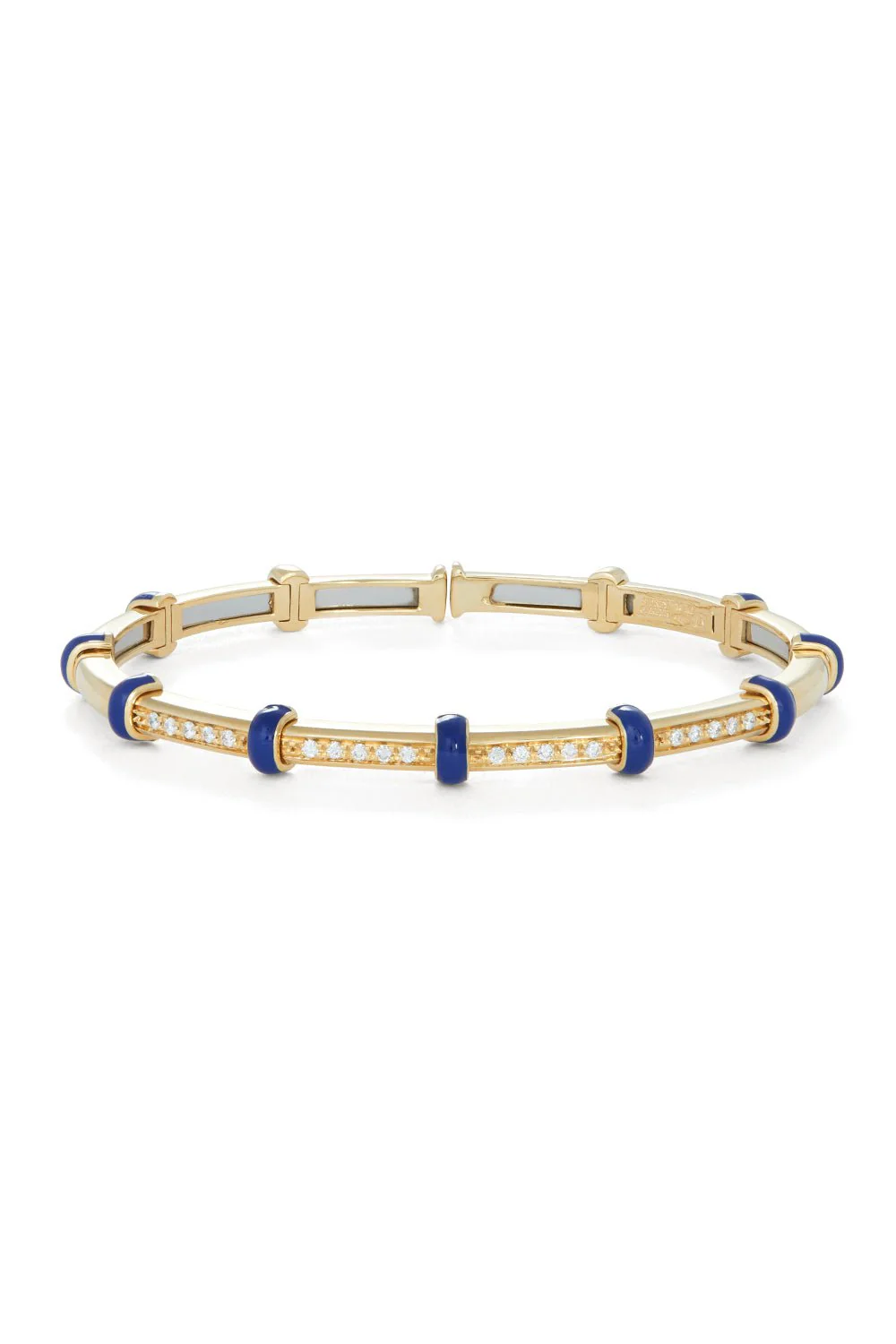 Blue Enamel Dome Carly Bracelet