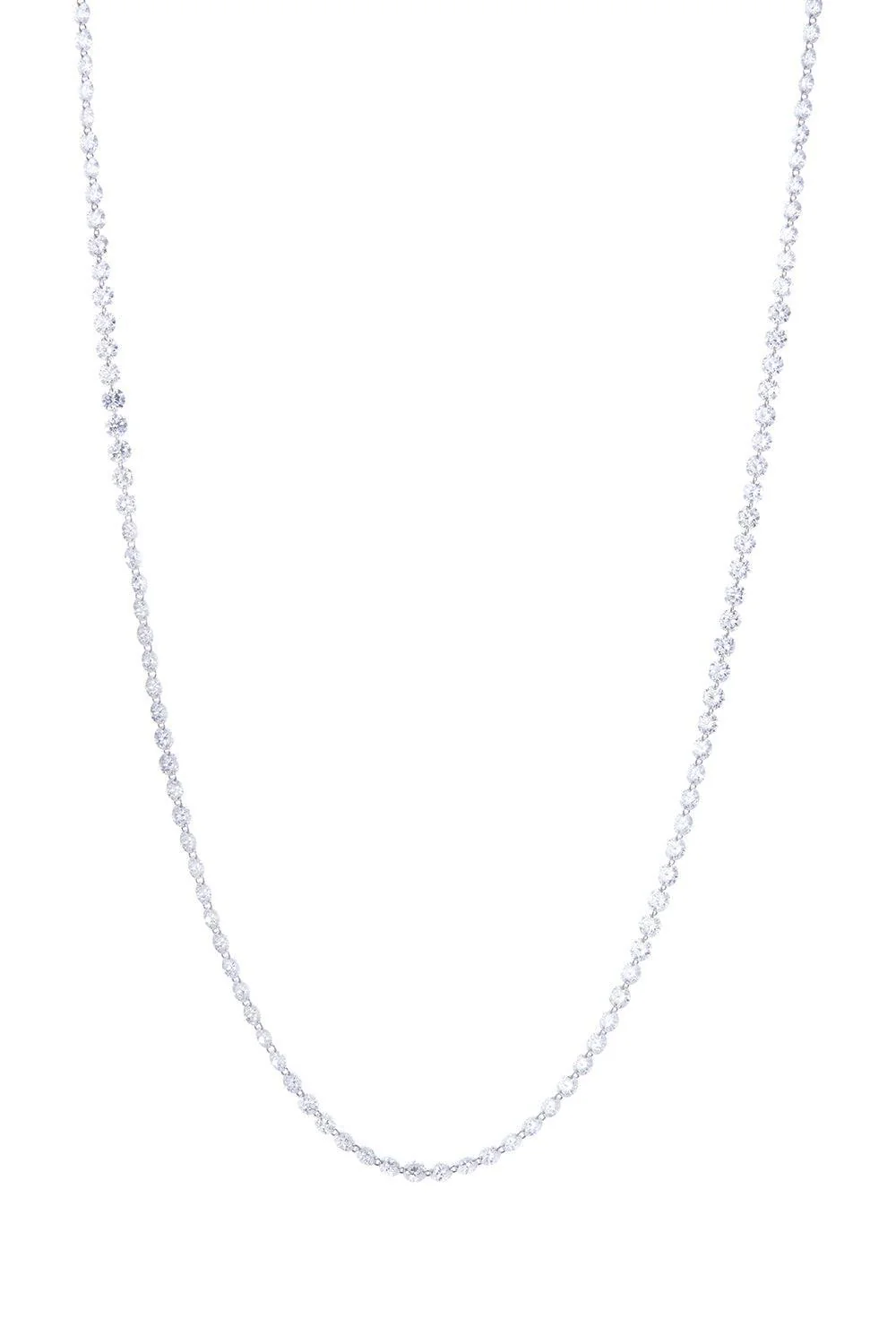 Diamond Pierced Stone Necklace