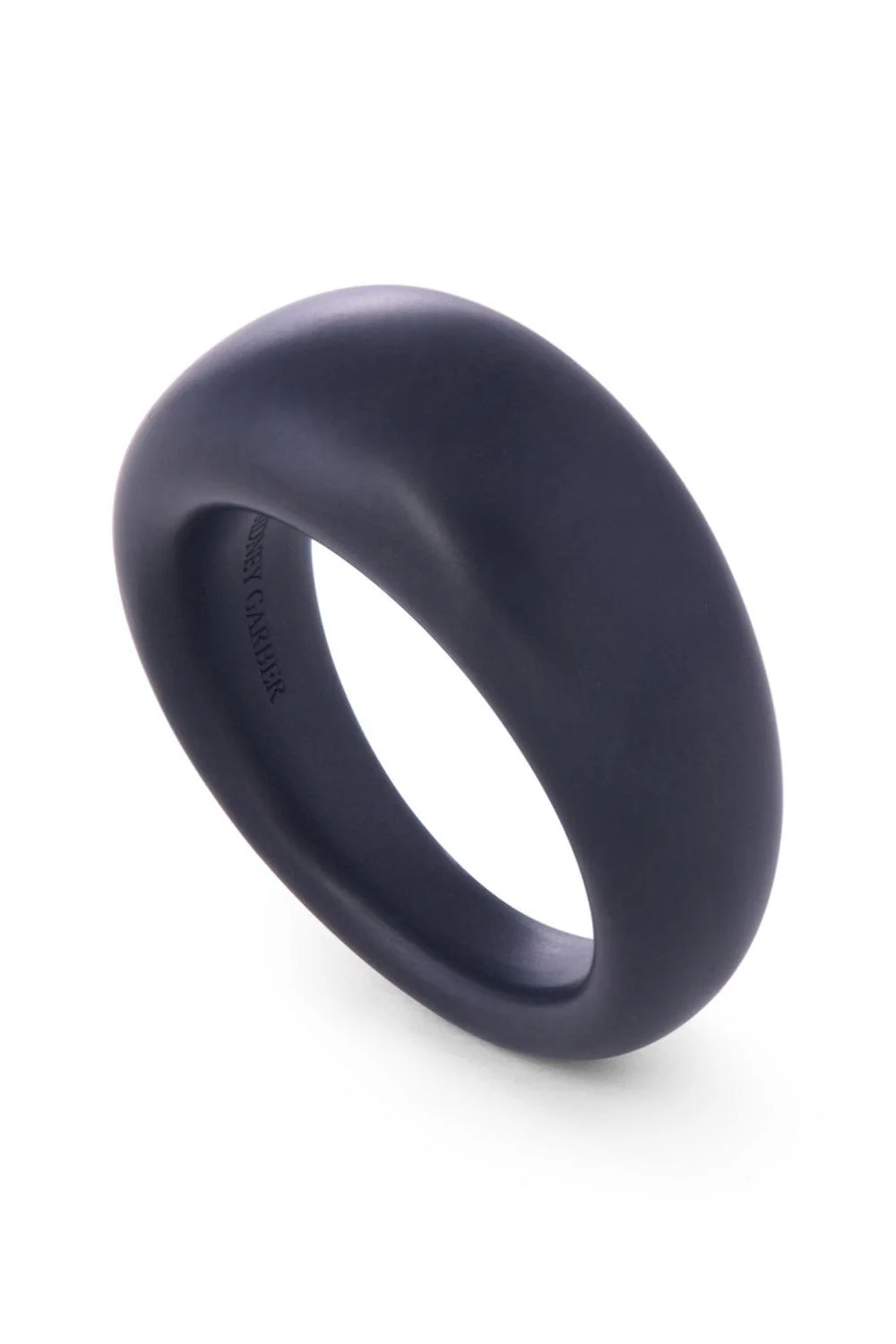 French Dome Ring - 10mm - Titanium - Image 5