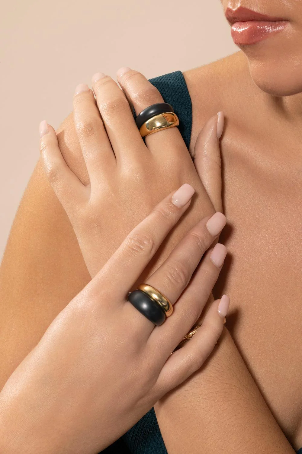 French Dome Ring - 7mm - Titanium - Image 3