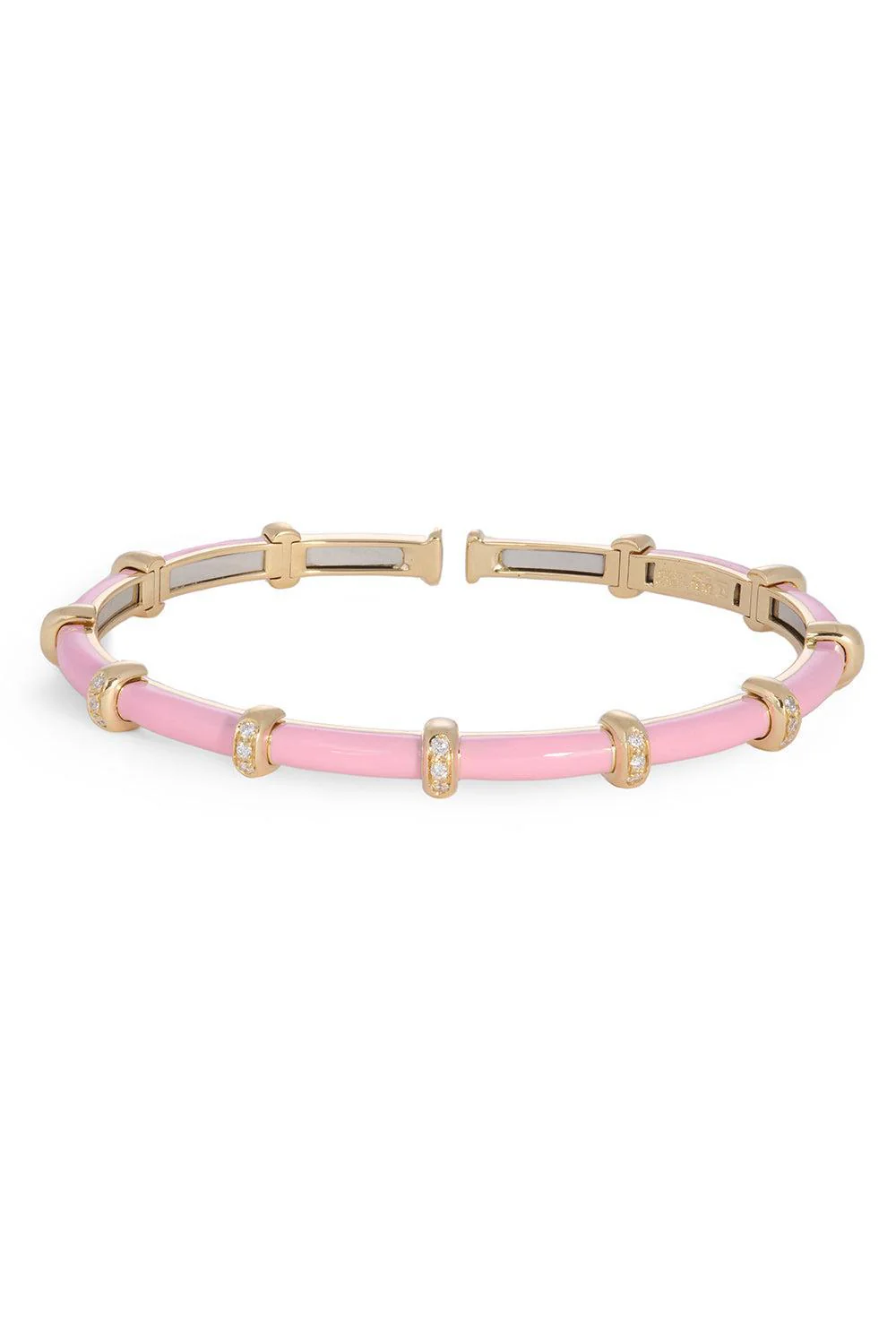 Pink Carly Bracelet - Yellow Gold