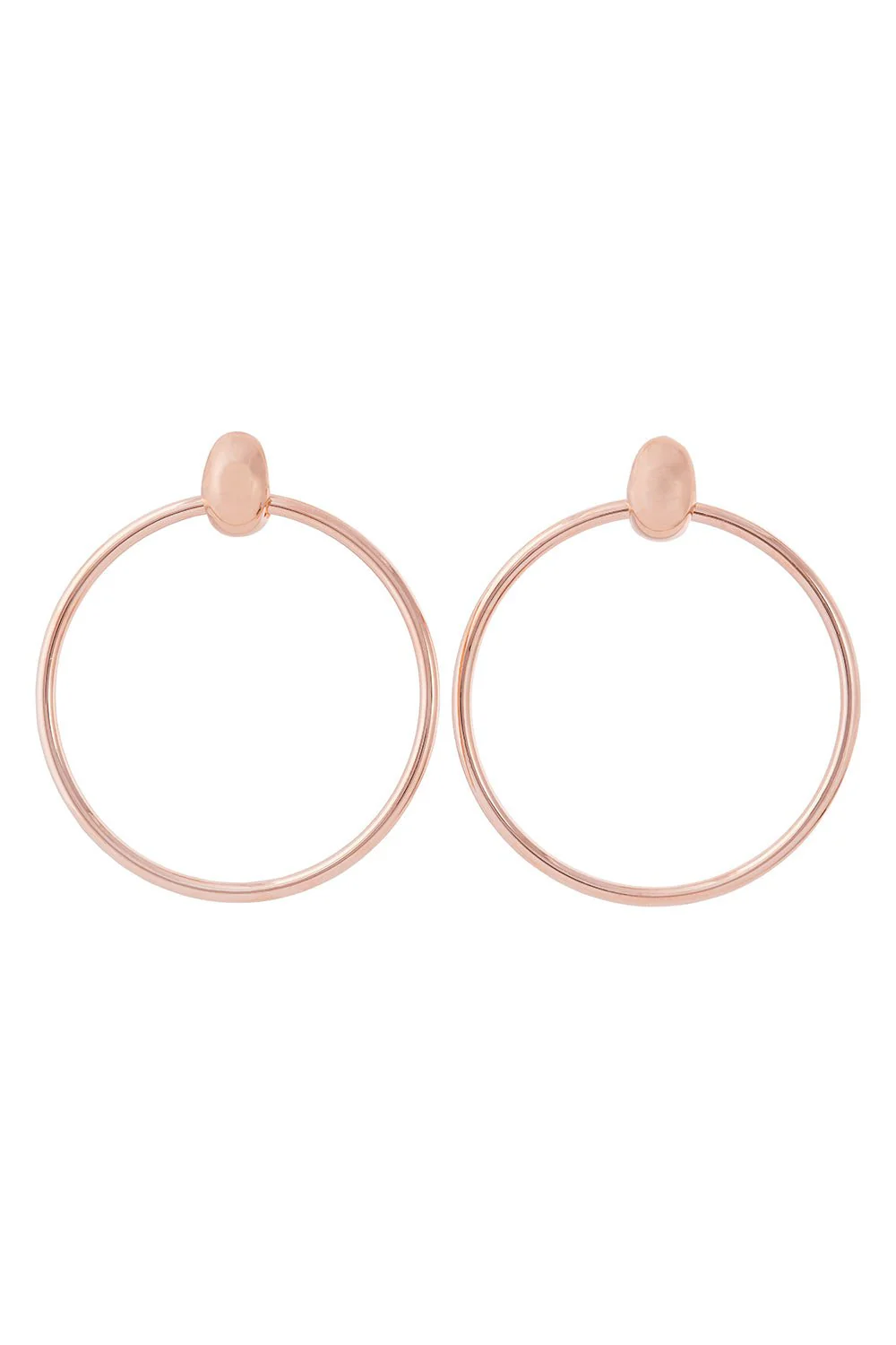 Round Door Knocker Hoop Earrings