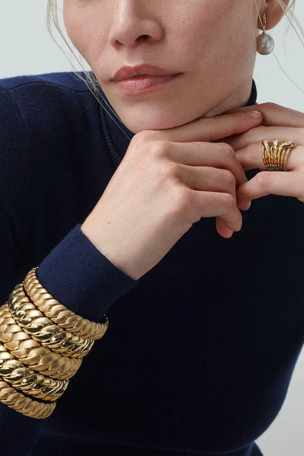Skinny Wave Link Bracelet - Image 2
