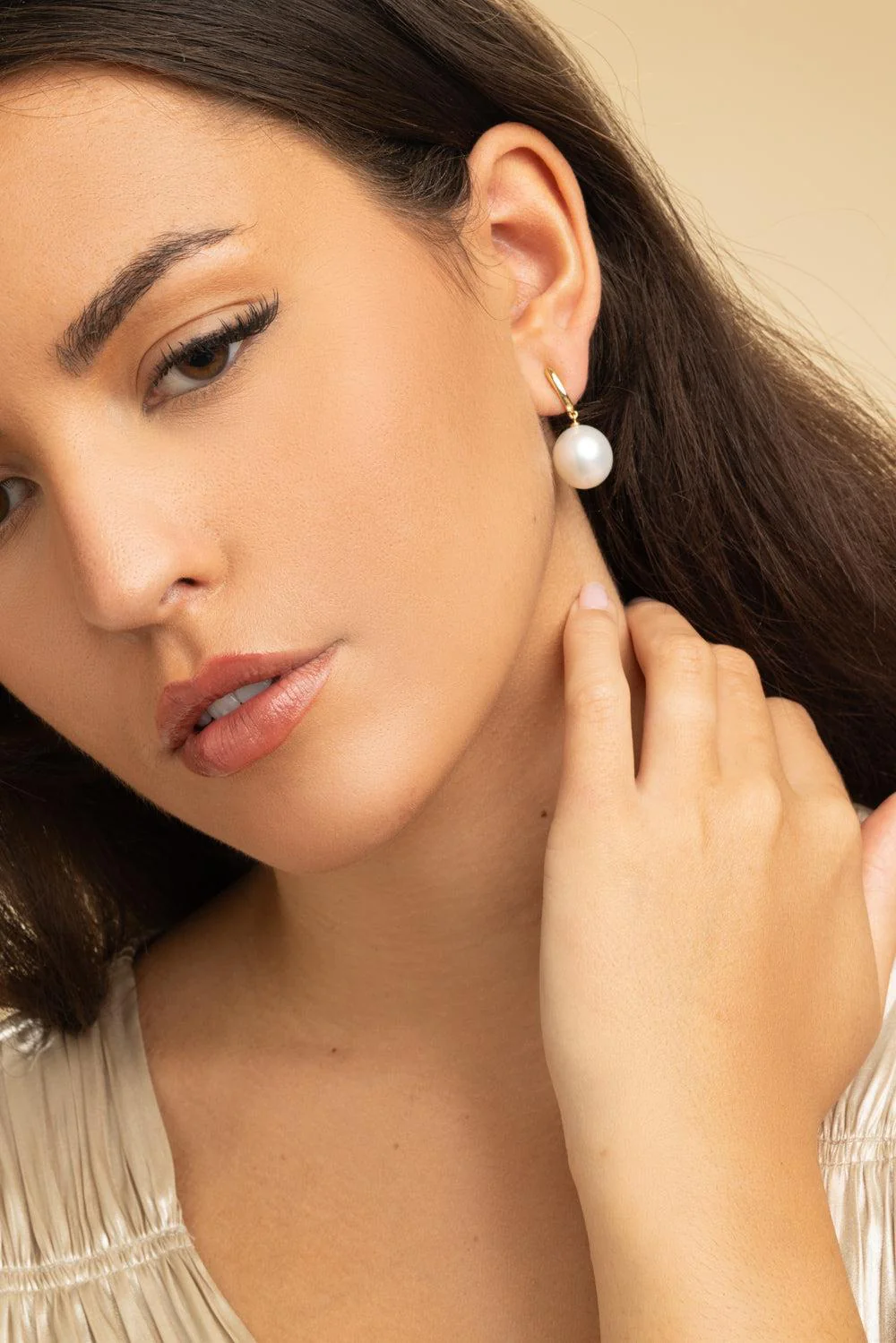 South Sea Pearl Hook Earrings - Image 2