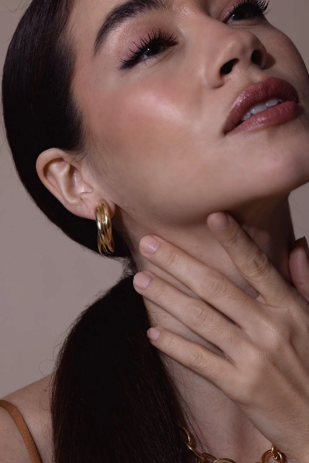 Triple Intertwined Hoop Earrings - Image 2