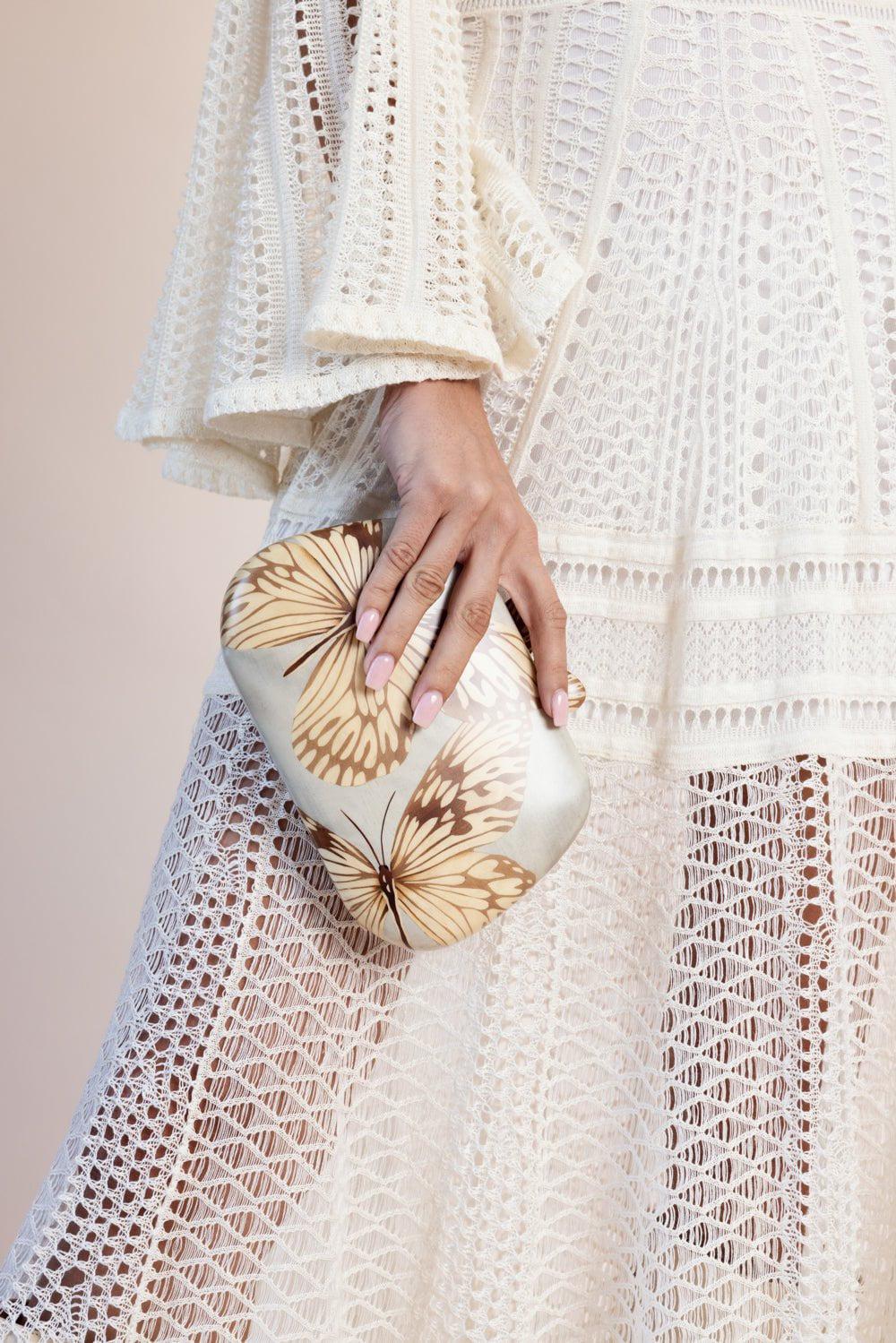 Butterfly Marquetry Clutch - Image 2