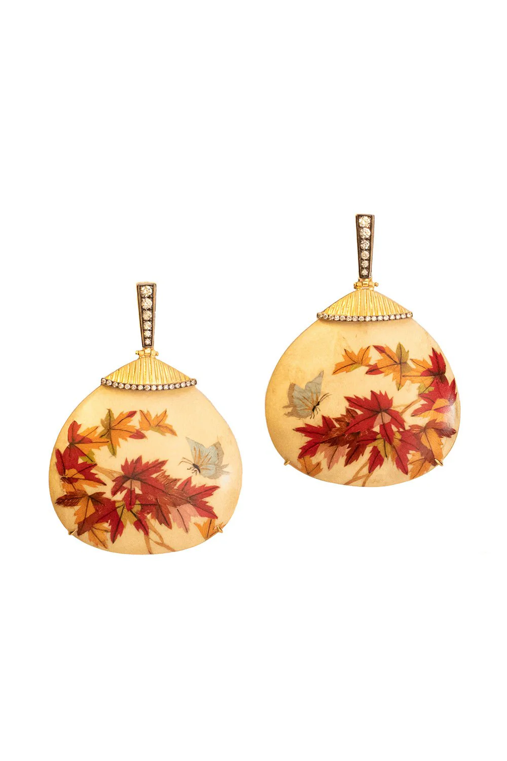 Diamond Marquetry Earrings