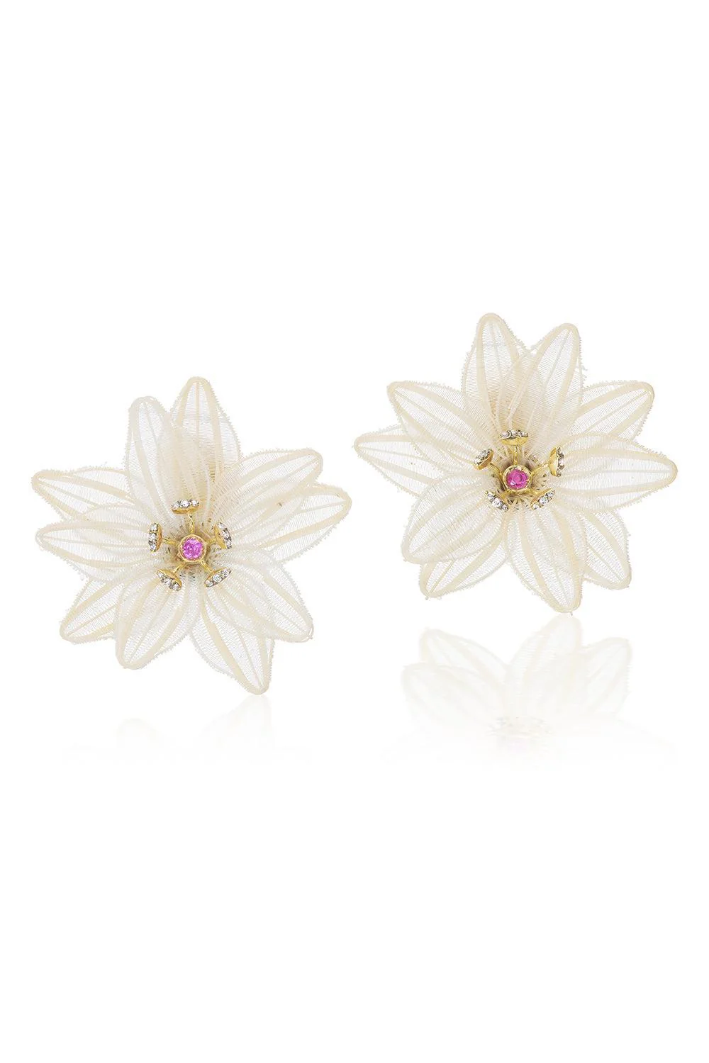 Horse Mane Flower Earrings