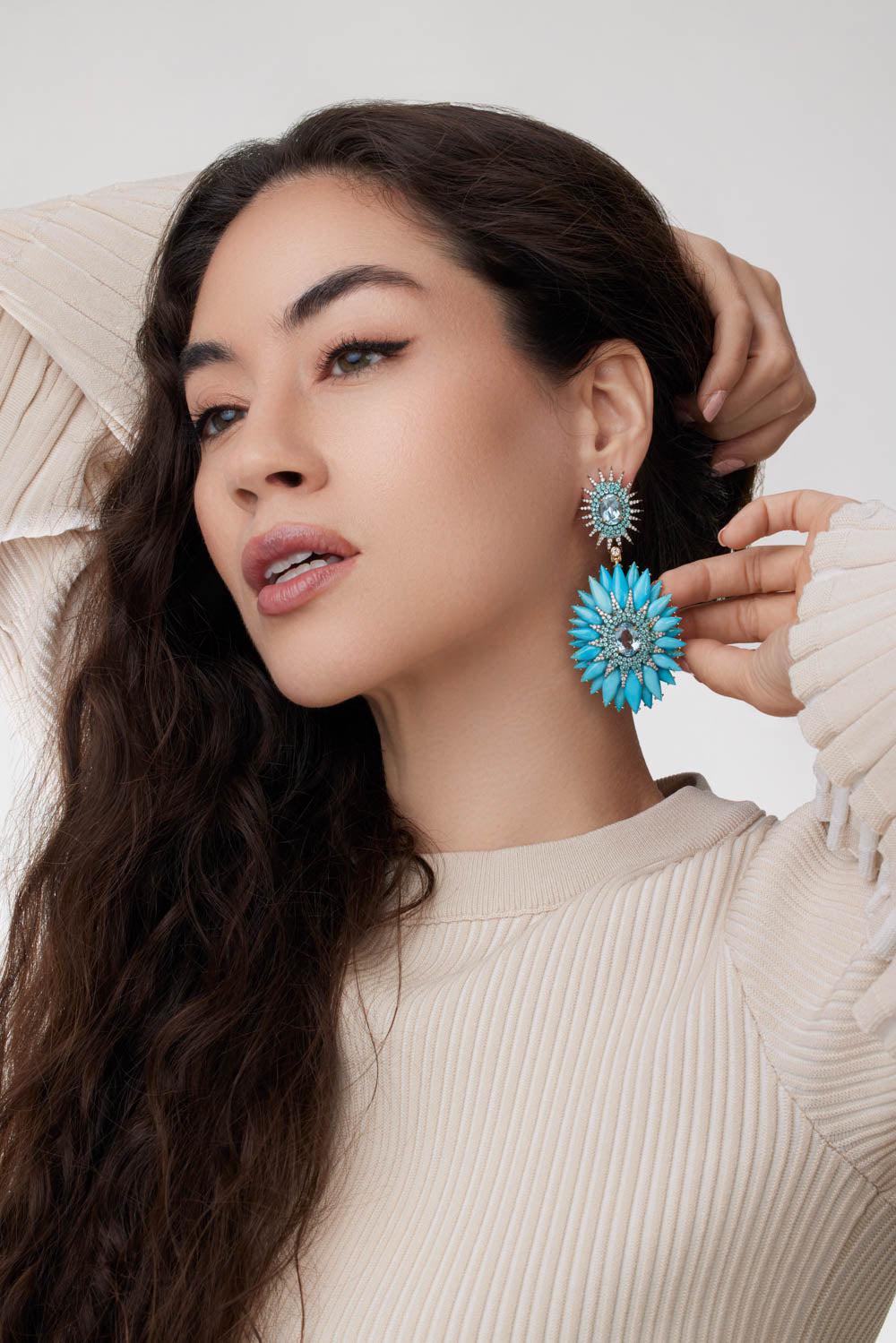 Paraiba Tourrmaline Earrings - Image 4