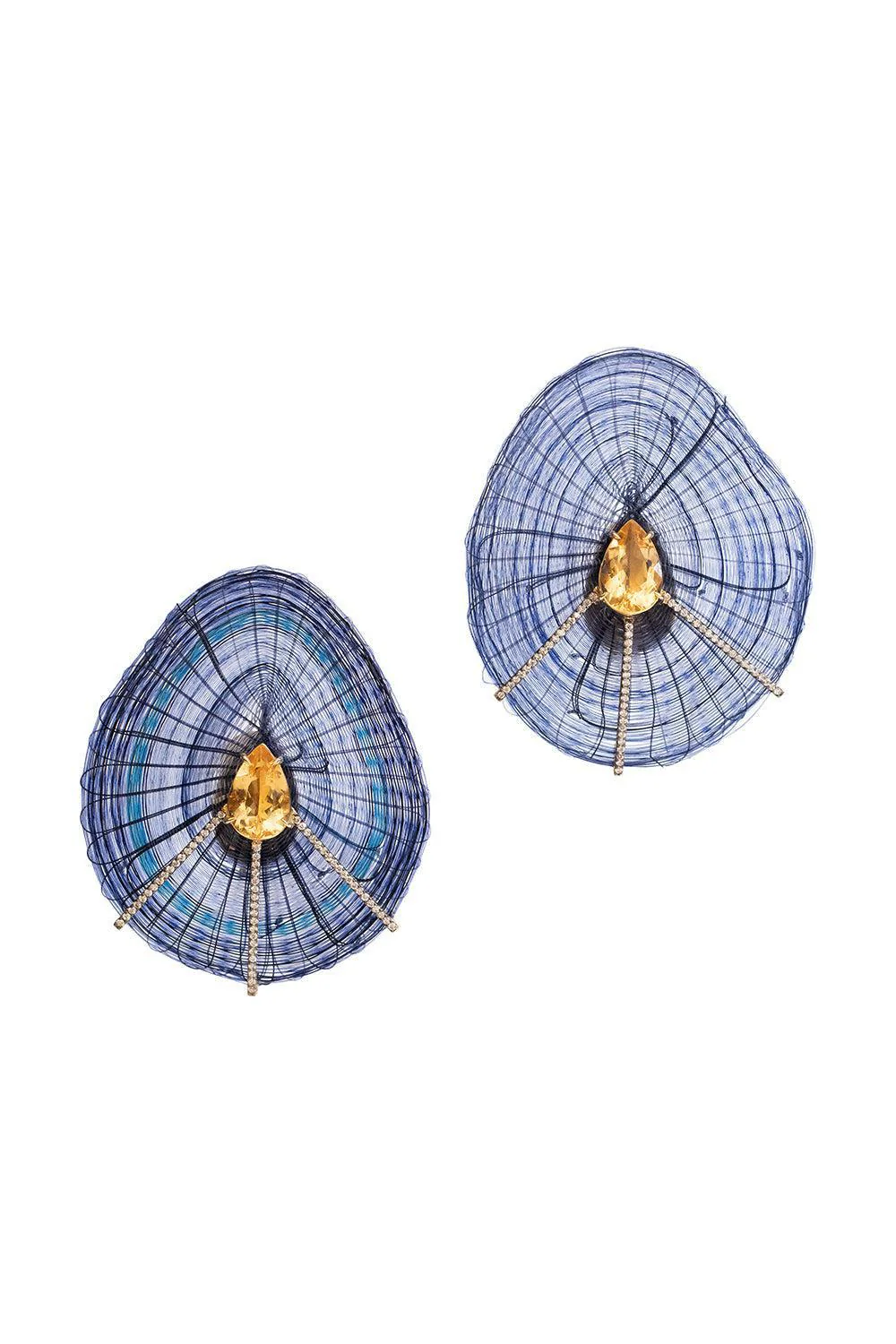 Purple Horse Mane Earrings