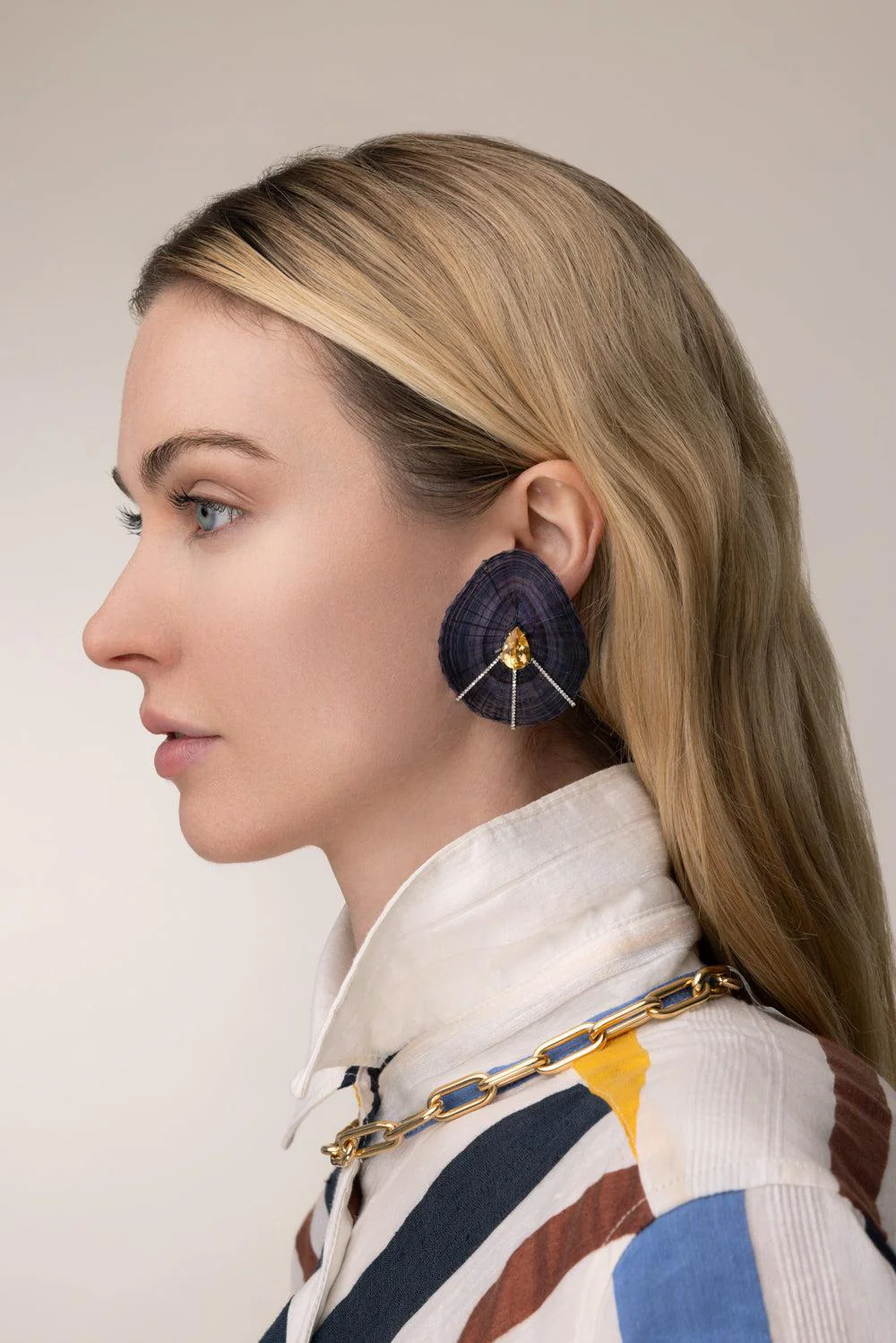 Purple Horse Mane Earrings - Image 2