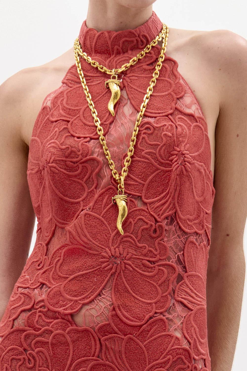 Mab Dress - Cranberry - Image 3