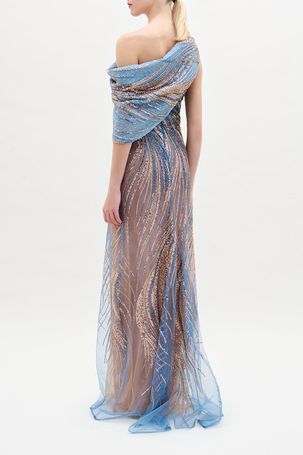 Rayo De Luna Sequin Gown - Image 5