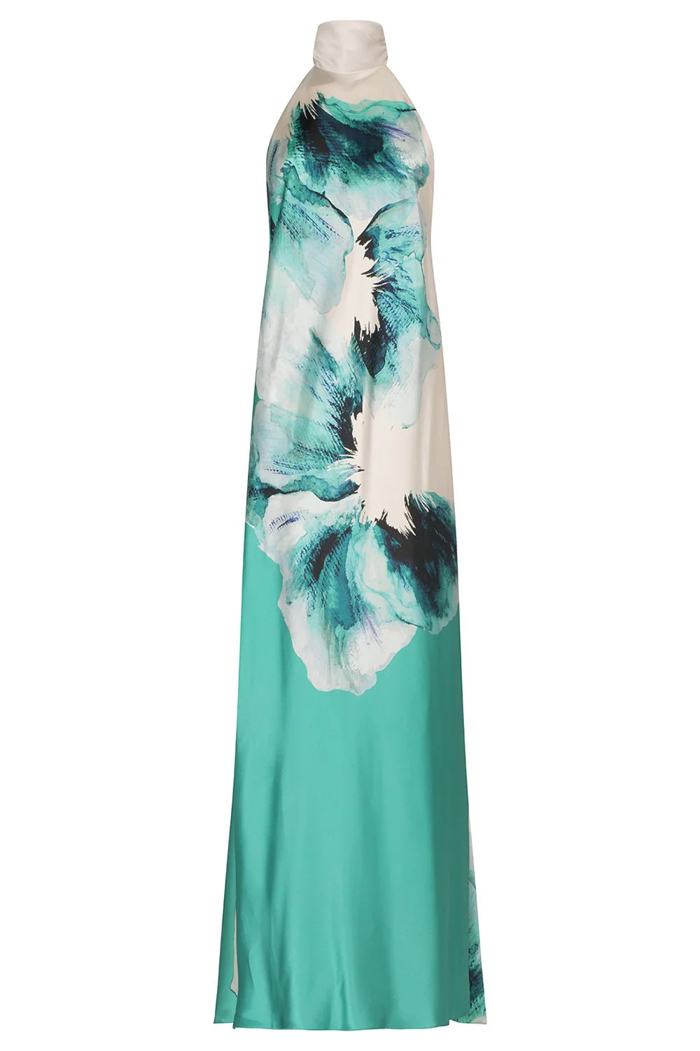Sherry Dress - Aqua Abstract Wave