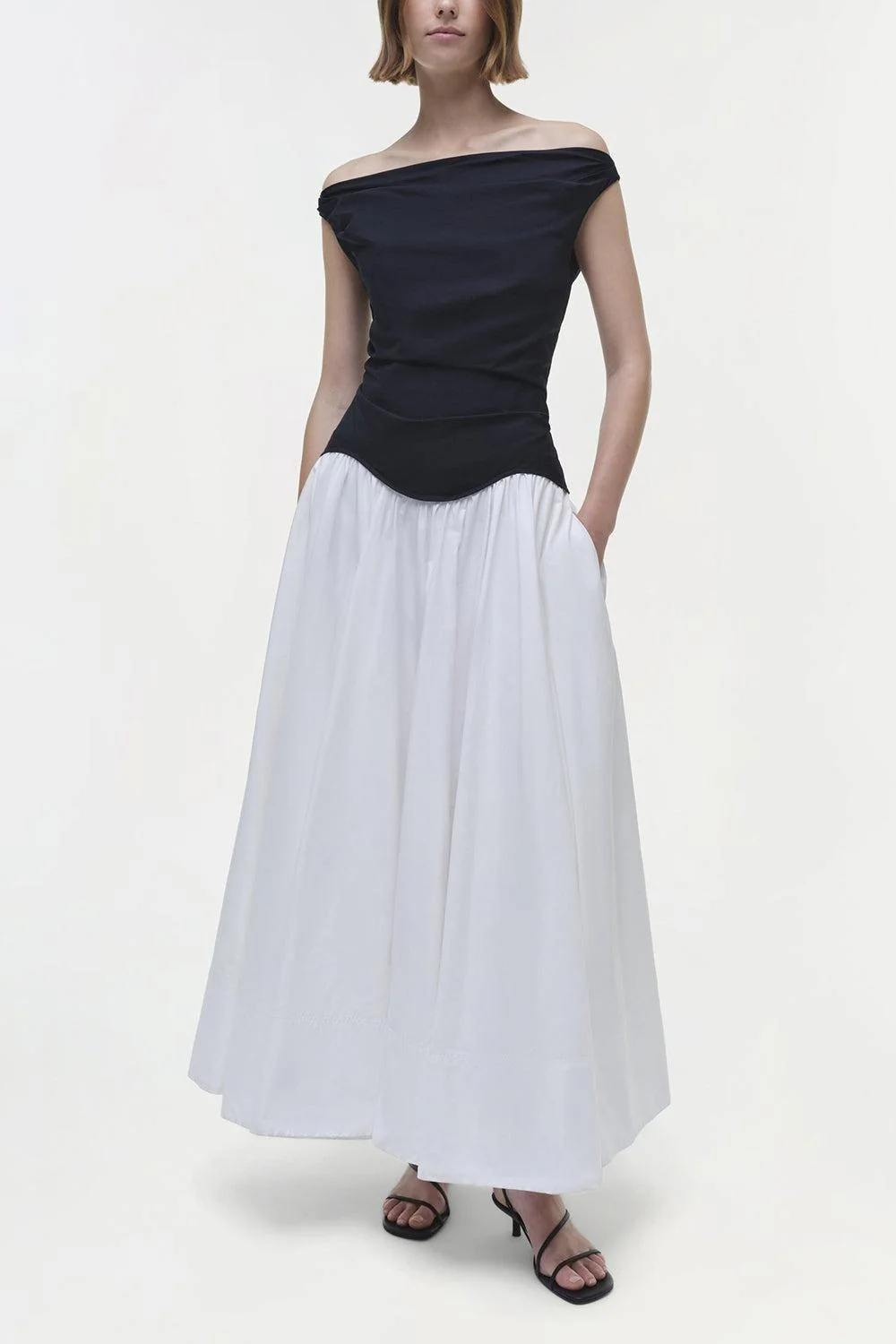 Cersei Dress - White Black Multi - Image 2