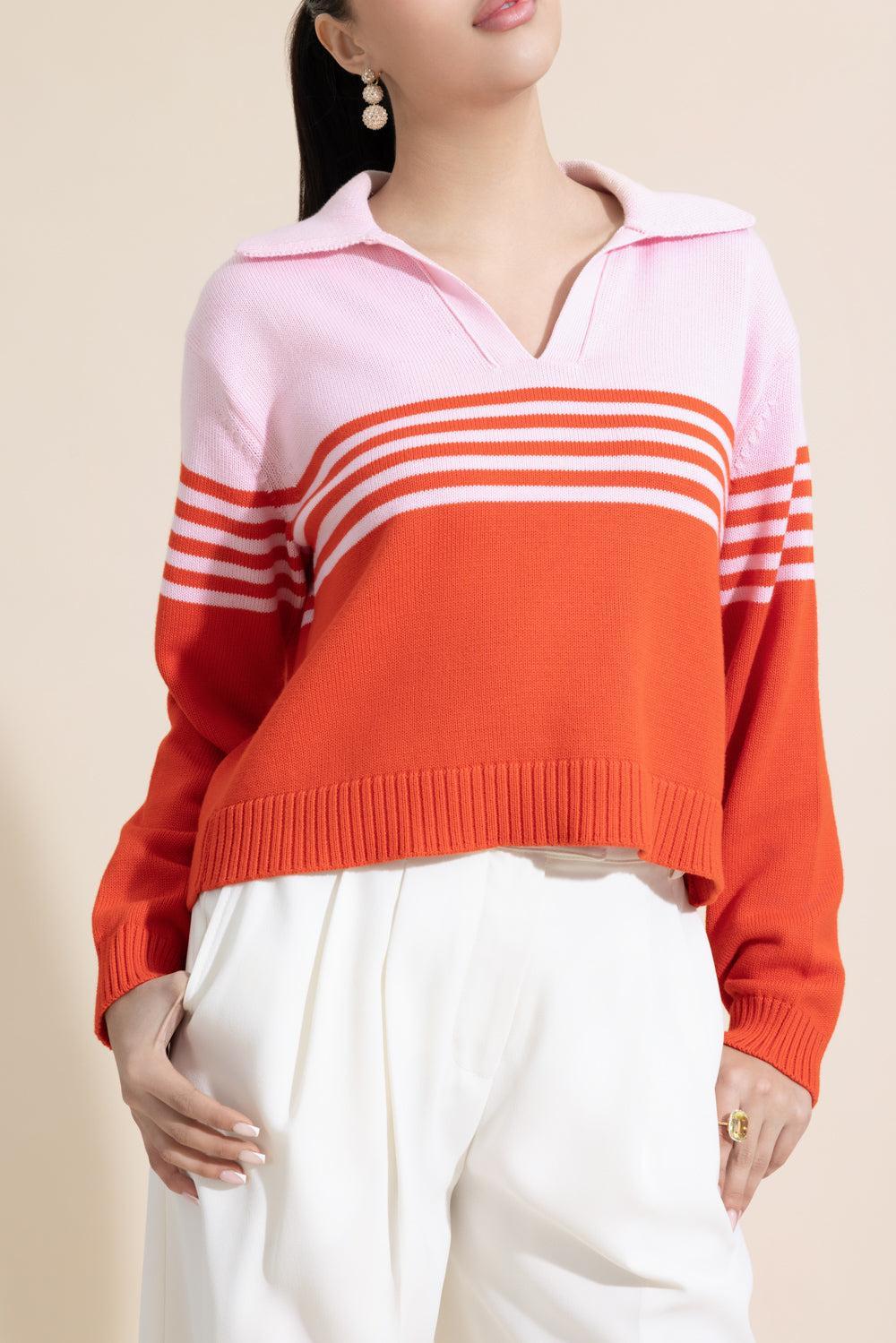Jules Polo - Lobster Stripe - Image 2
