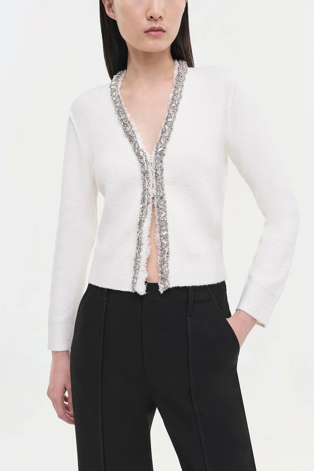 Lieghton Cardigan - Ivory - Image 3