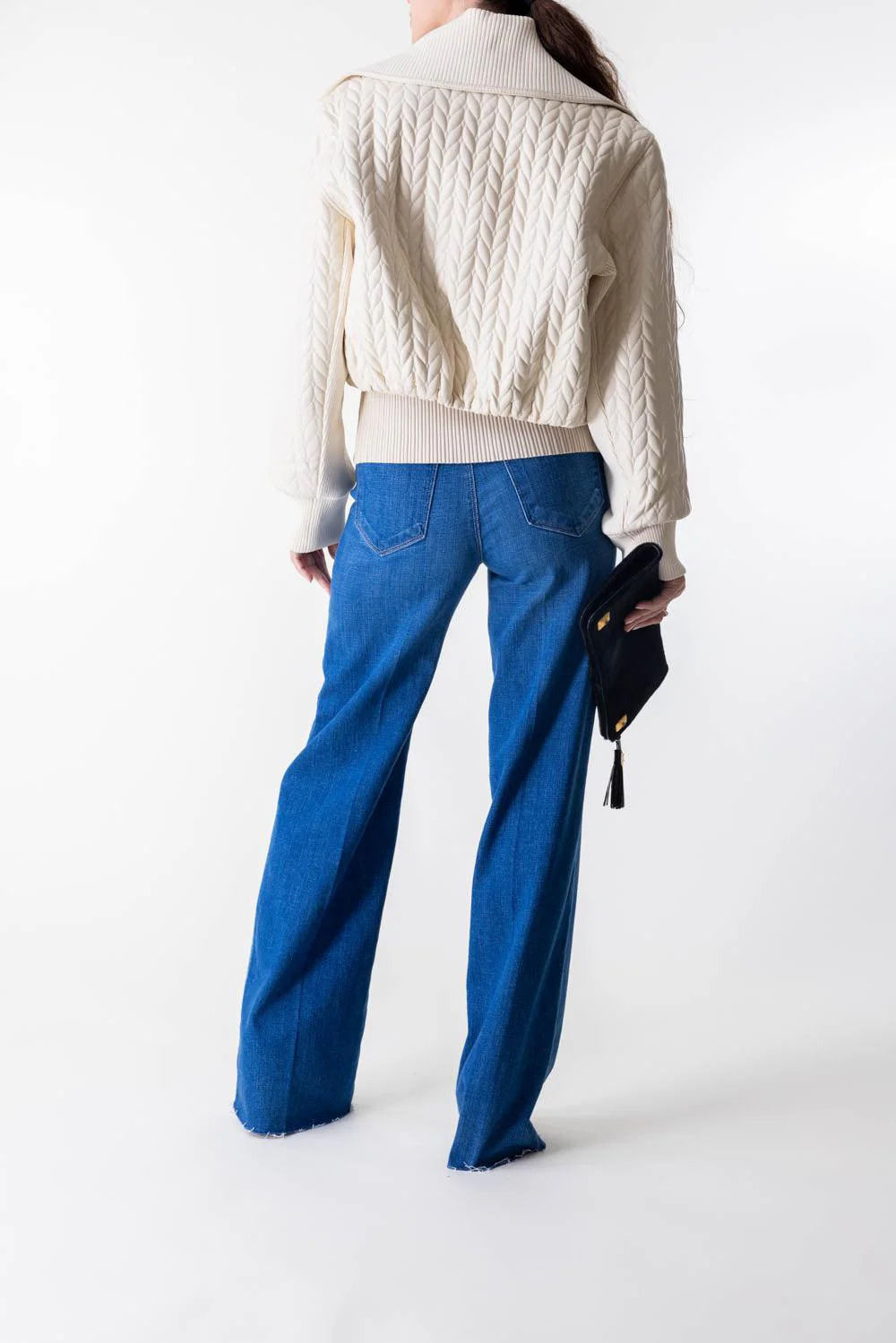 Palmer Quilted Cropped Jacket - Image 4
