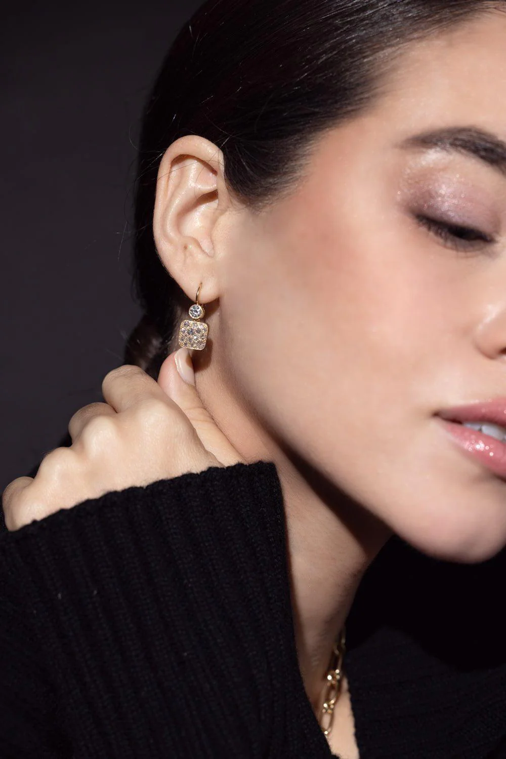 Cobblestone Double Drop Earrings - Image 2
