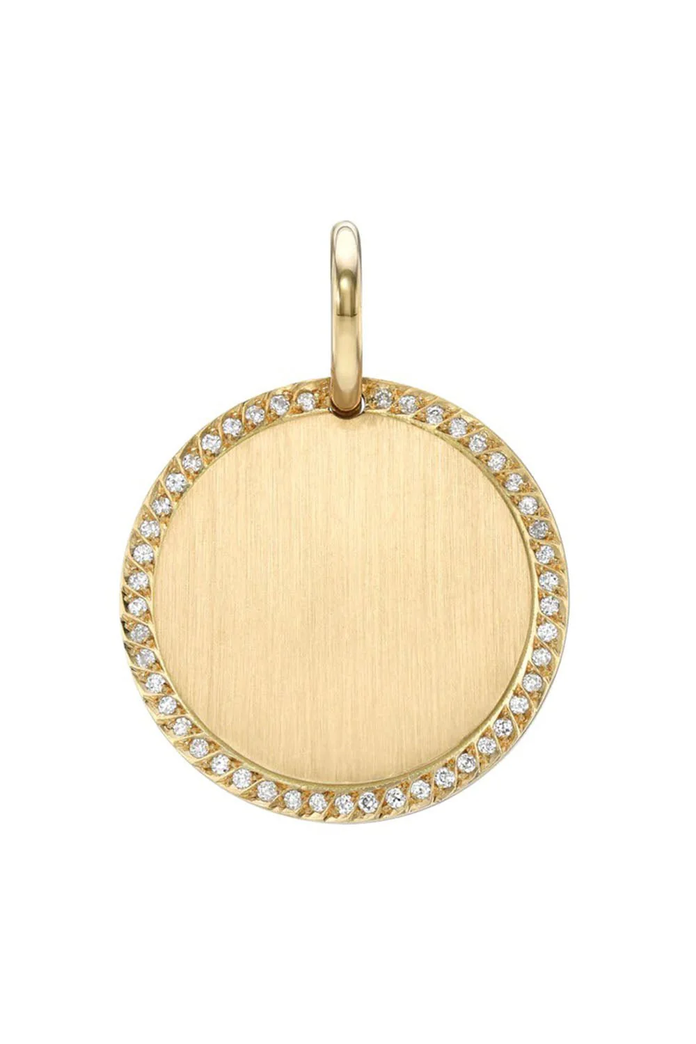 Diamond Frame Disc Pendant