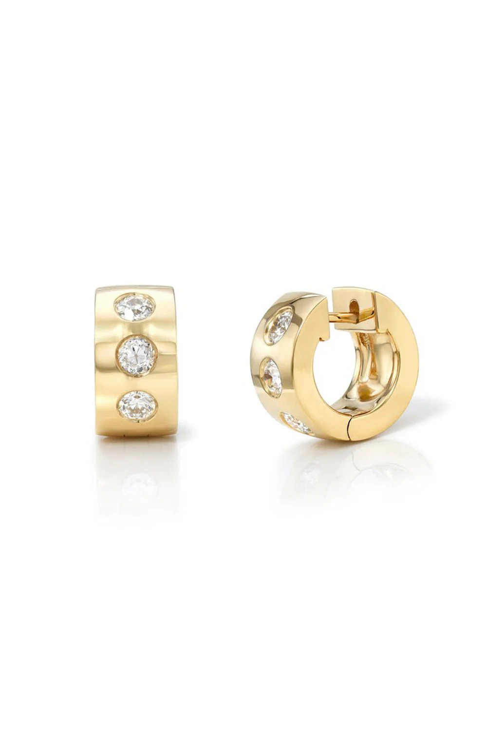 Jenni Diamond Huggie Earrings