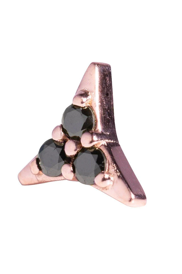 'Six' Black Diamond Stud - Image 2