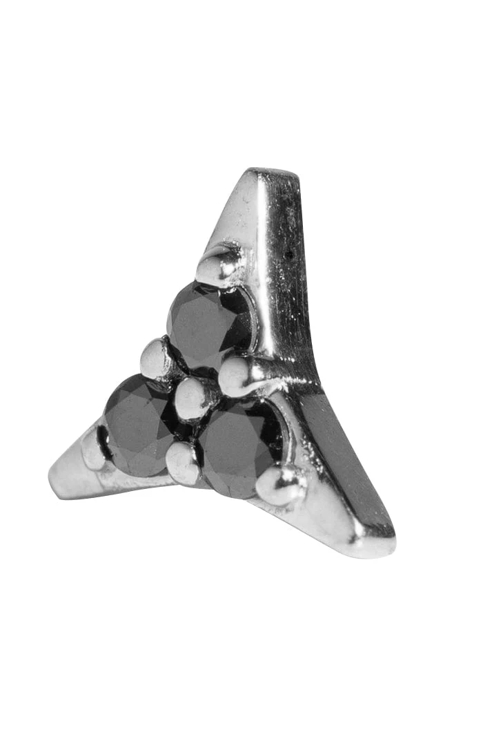 'Six' Black Diamond Stud - Image 3