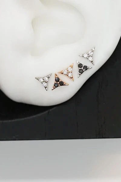 'Six' Black Diamond Stud - Image 4