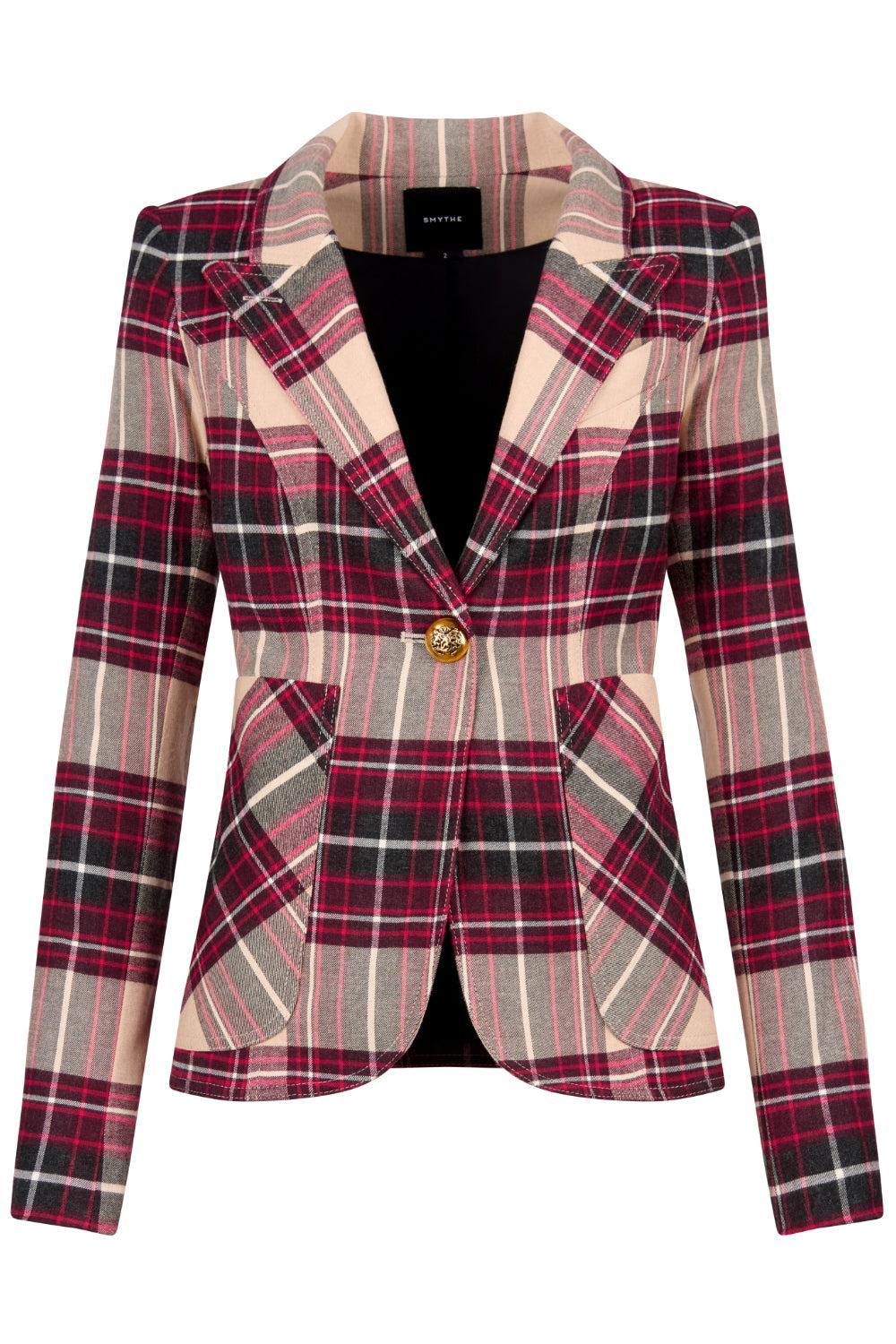 Duchess Blazer - Garnet Plaid