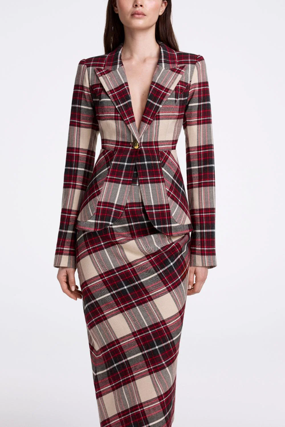 Duchess Blazer - Garnet Plaid - Image 3