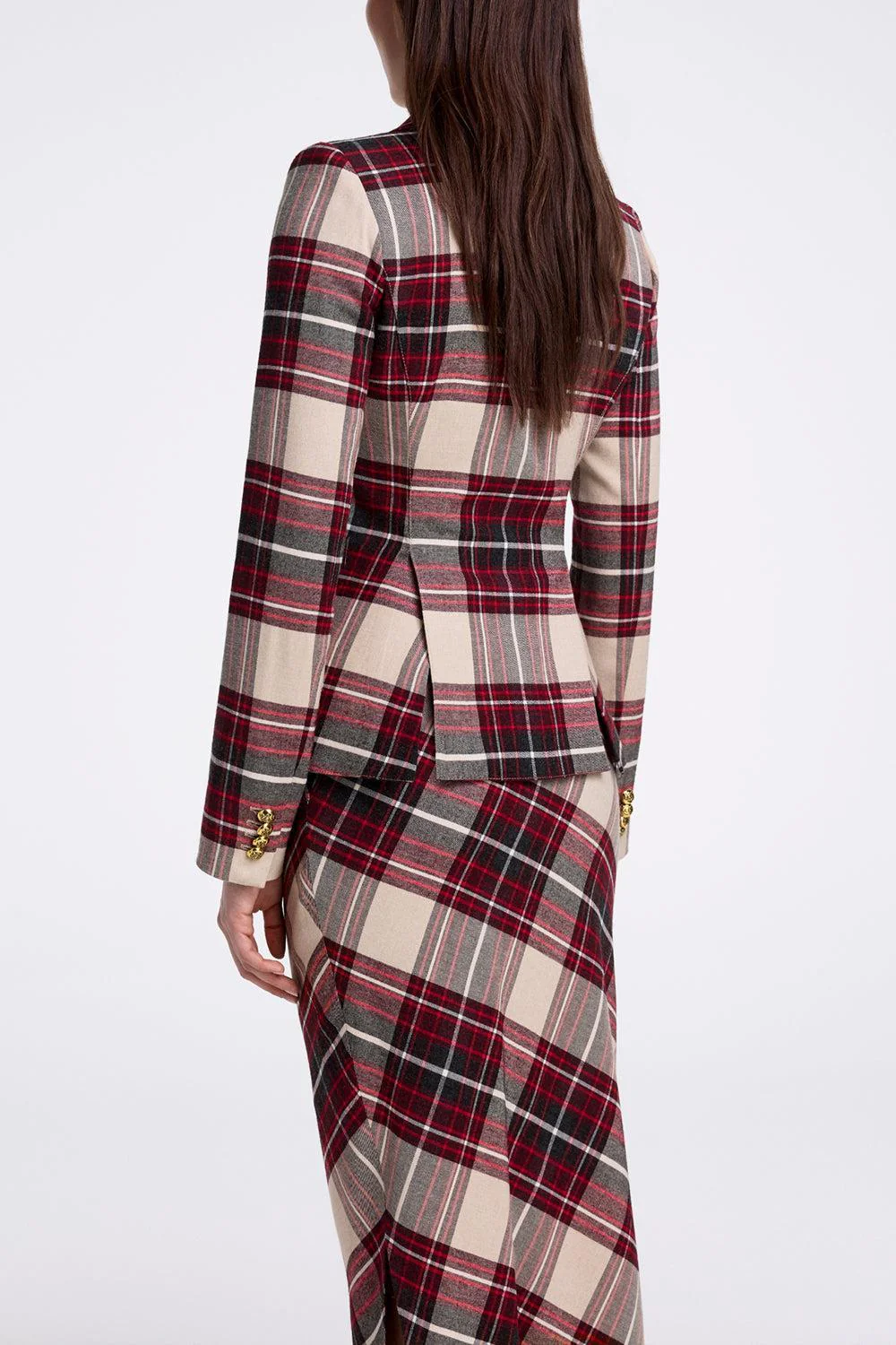 Duchess Blazer - Garnet Plaid - Image 4
