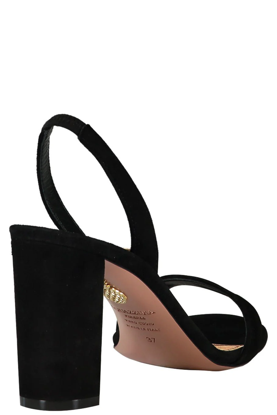 So Nude Block Sandal - Black - Image 3