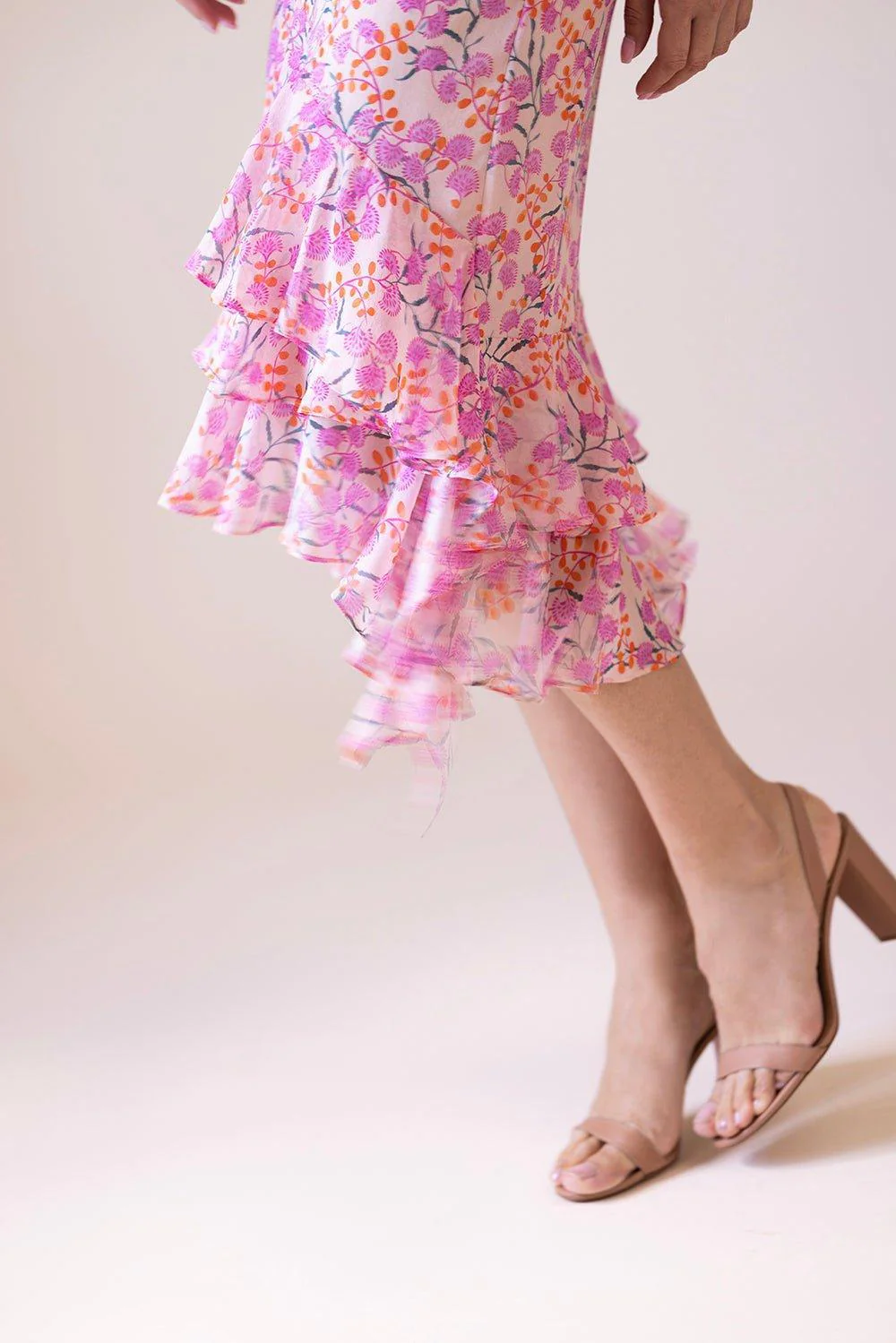 So Nude Block Sandal - Powder Pink - Image 3