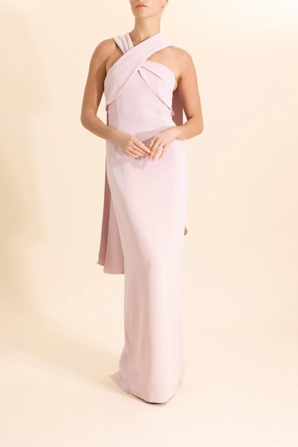 Rona Cape Dress - Petal Pink - Image 2