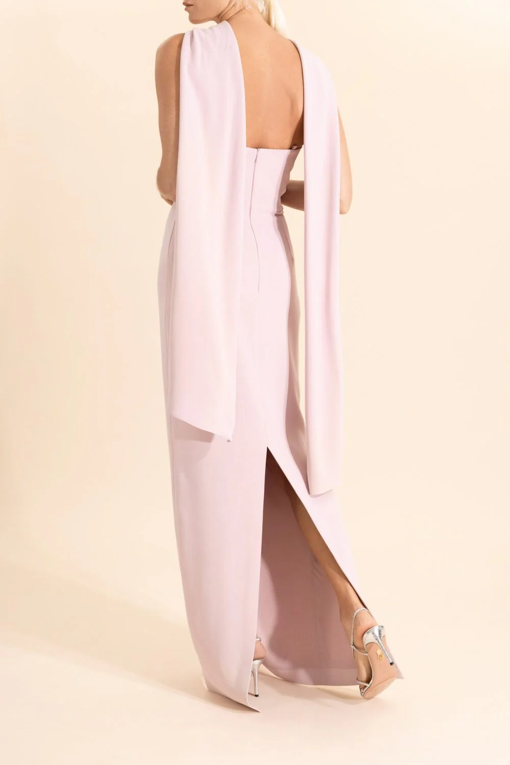 Rona Cape Dress - Petal Pink - Image 4