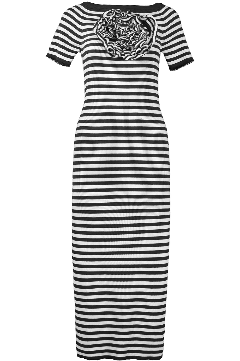 Wide Neck Stripe Dress