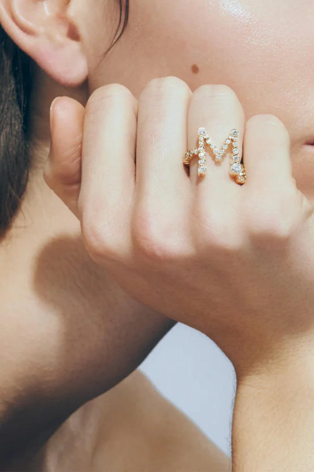 Diamond Ensemble Letter Ring - Image 5