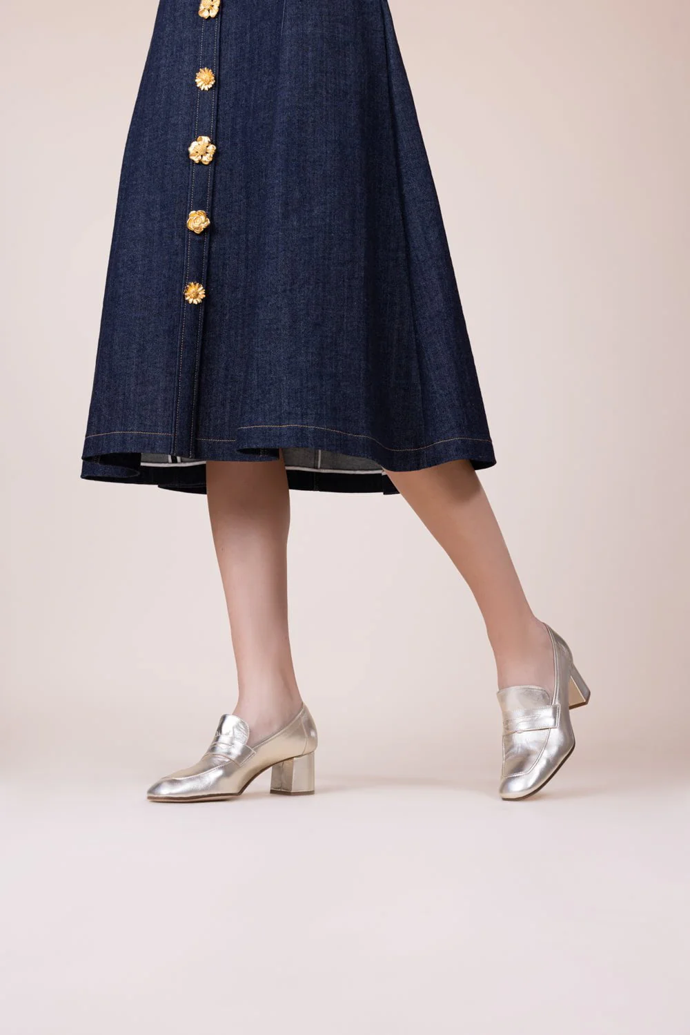 Essenziale Loafer - Metallic Gold - Image 3