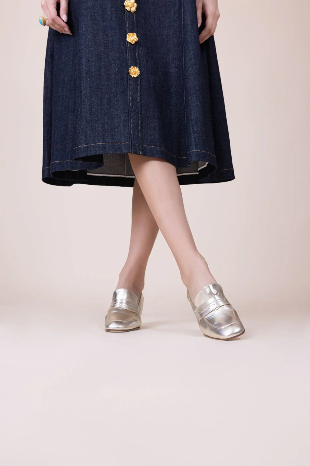 Essenziale Loafer - Metallic Gold - Image 5