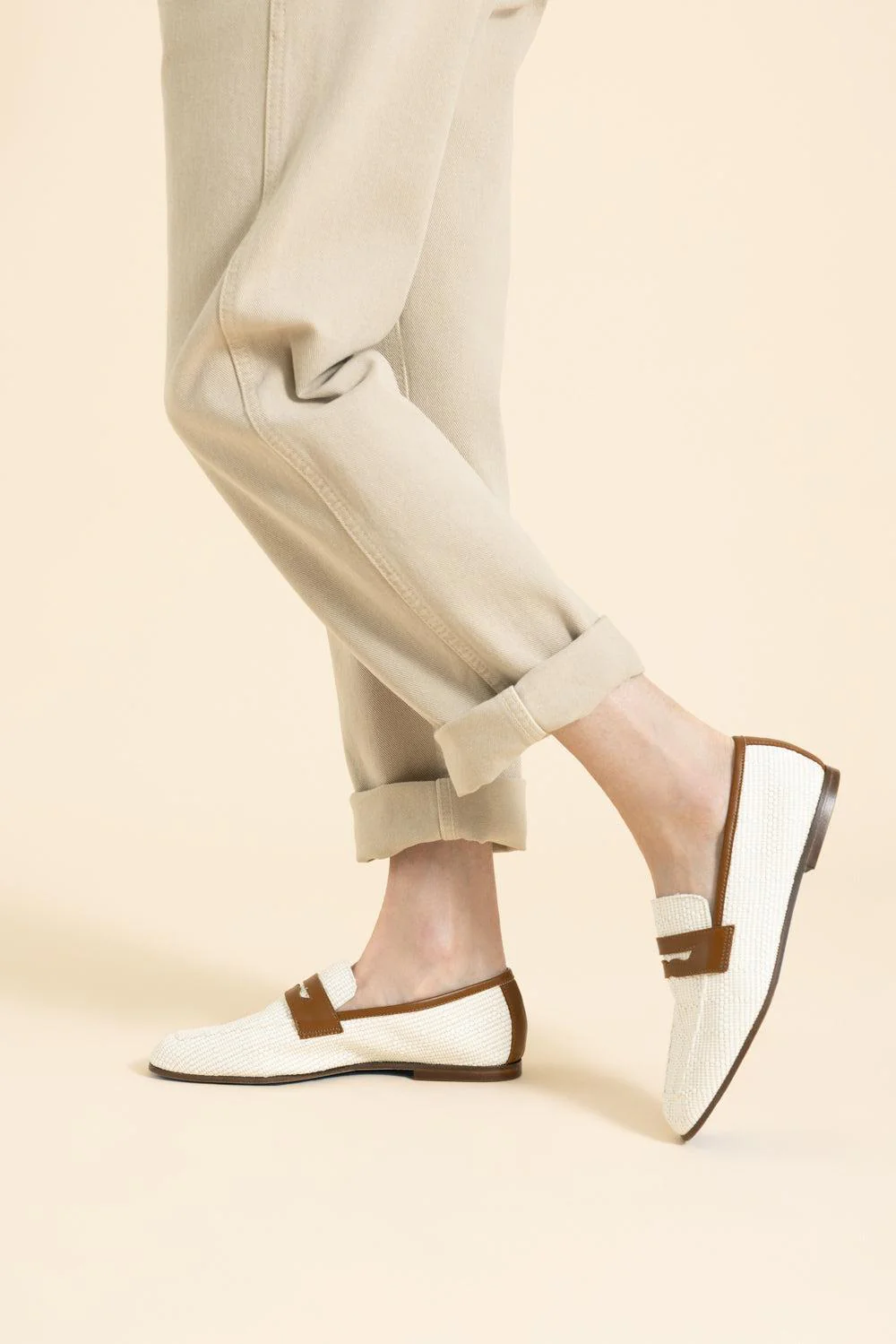 Essenziale Loafer - White Brown - Image 4