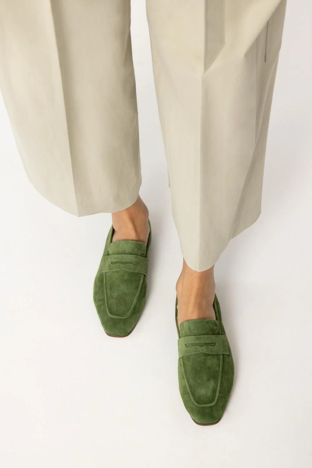 Essenziale Loafers - Green - Image 3