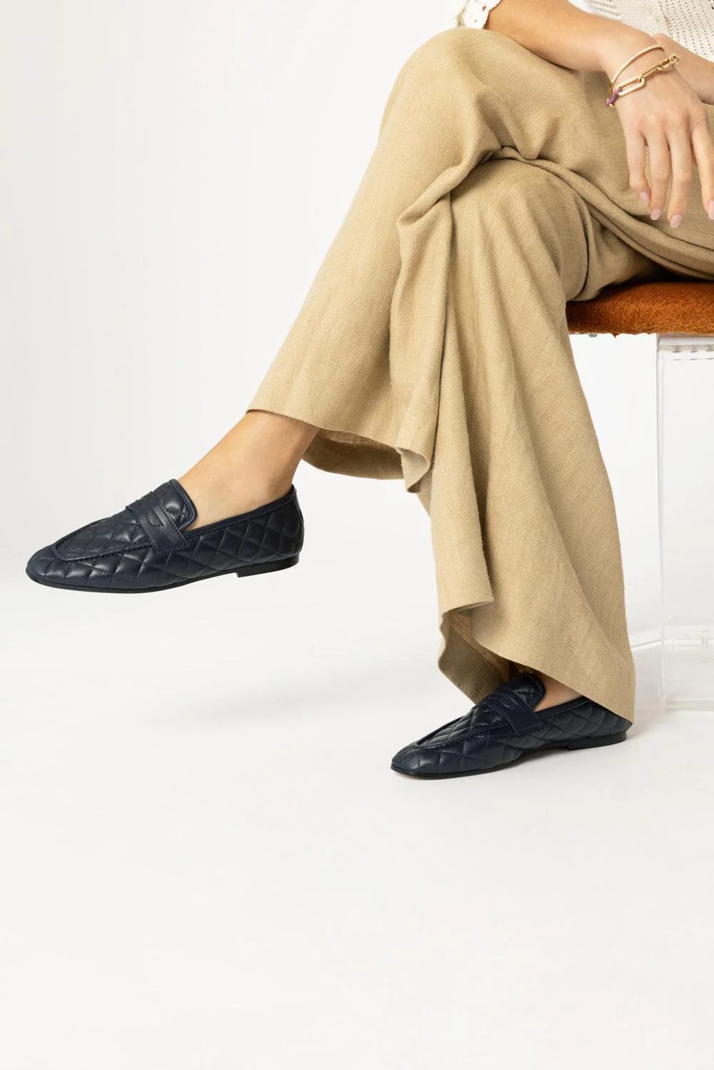 Essenziale Loafers - Quilted Navy - Image 2